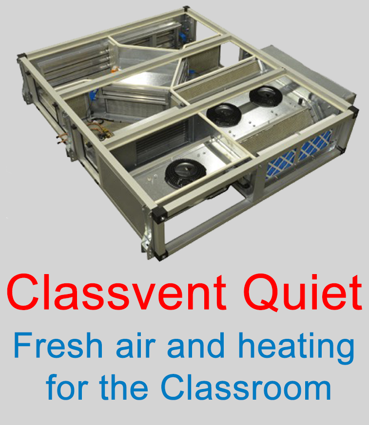 Classvent Fresh air and heating for the Classroom